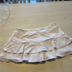 White tennis style skirt